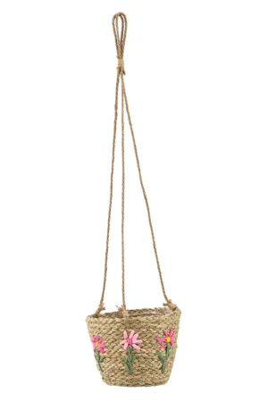 Panier à suspendre petites fleurs Prix Bas